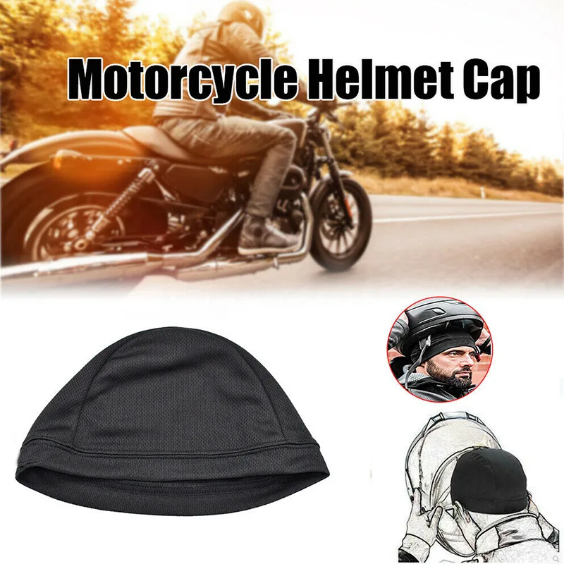 Мотоциклетный шлем внутренняя Кепка Cool Max быстросохнущая дышащая гоночная Шапка