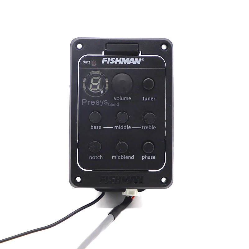 Fishman Presys 301 Mic Blend Dual Mode предусилитель EQ тюнер для гитары звукосниматель с мягкой