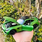 Модель автомобиля Welly 1:24 Mercedes AMG GT R из сплава, игрушечные машинки, сборные подарки, транспортная игрушка без дистанционного управления