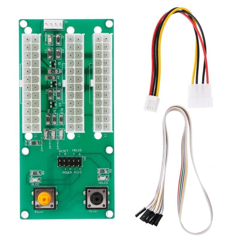 3 блок питания доска стартера 4Pin Ide 24Pin расширитель карты для Btc Miner|Блоки