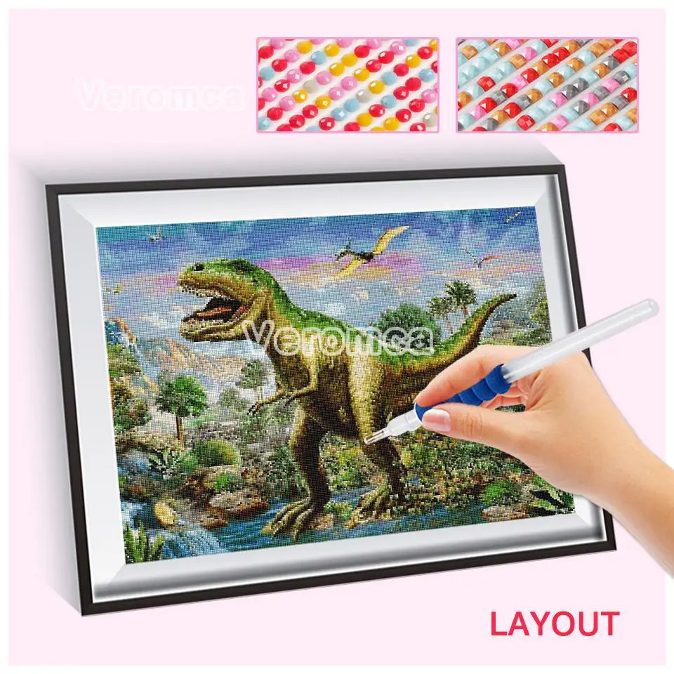 5D алмазная вышивка сделай сам животные динозавра живопись полное сверление