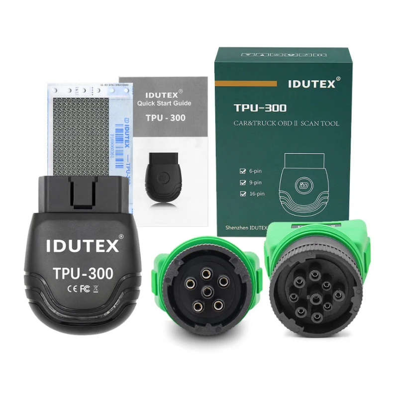 Сканер IDUTEX TPU300 OBD2 Bluetooth Android Vpecker xтюнер OBD OBDII сканер HD для тяжелых грузовиков