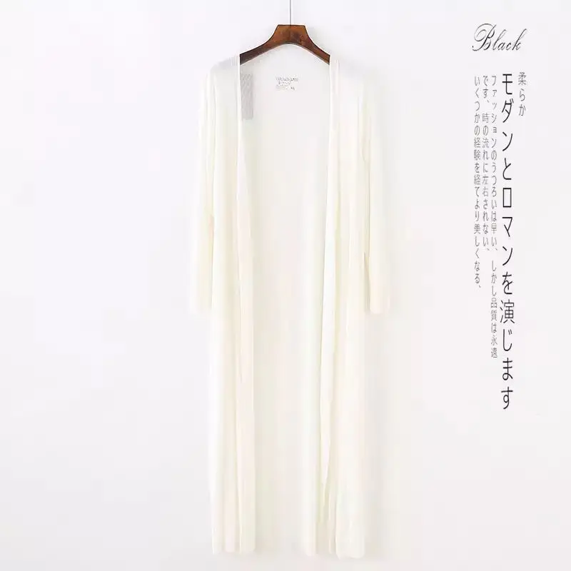 

New style shawl sunscreen shirt air conditioning transparent tulle women's cardigan long large size mesh dress jacket summer