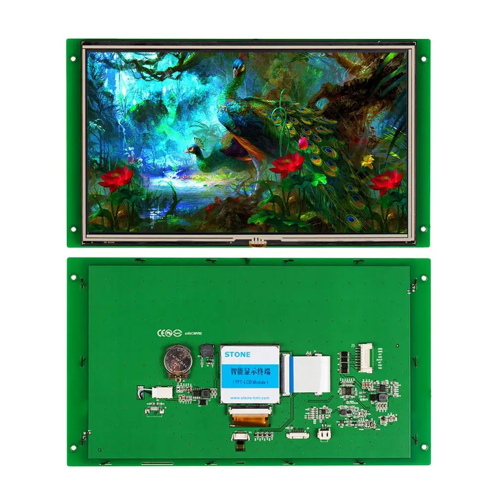 STONE 10.1 Inch HMI TFT LCD 4 Wire Resistance Touch Screen with Serial Interface+Program for Equipment Use