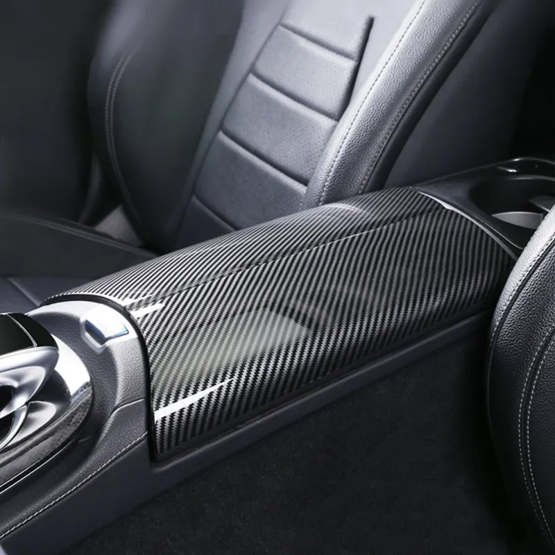Car Styling Center Console Stowing Tidying Armrest Box Panel Decoration Stickers For Mercedes Benz E Class W213 2016-19 | Автомобили и