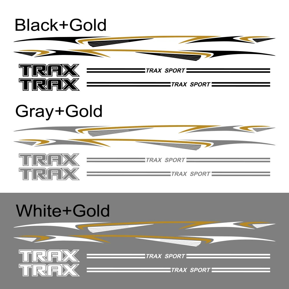 

2pcs For Chevrolet Trax Car Lond Side Stripe Sticker Vinyl Film Auto Stylish Styling Decal DIY Decoration Car Tuning Accessorie