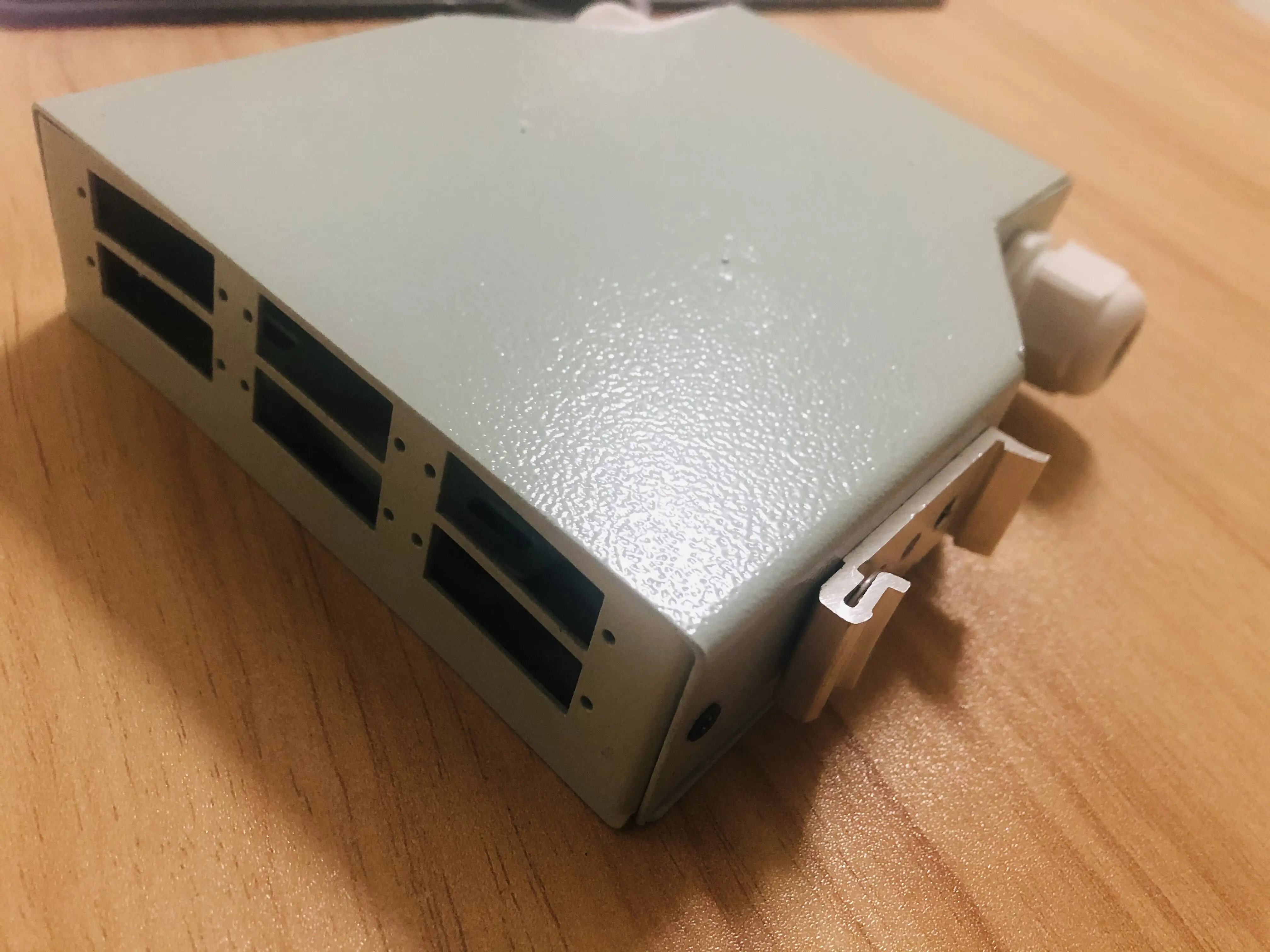 Волоконно оптический 6 Порты и разъёмы SC Din рейка крепление коробка