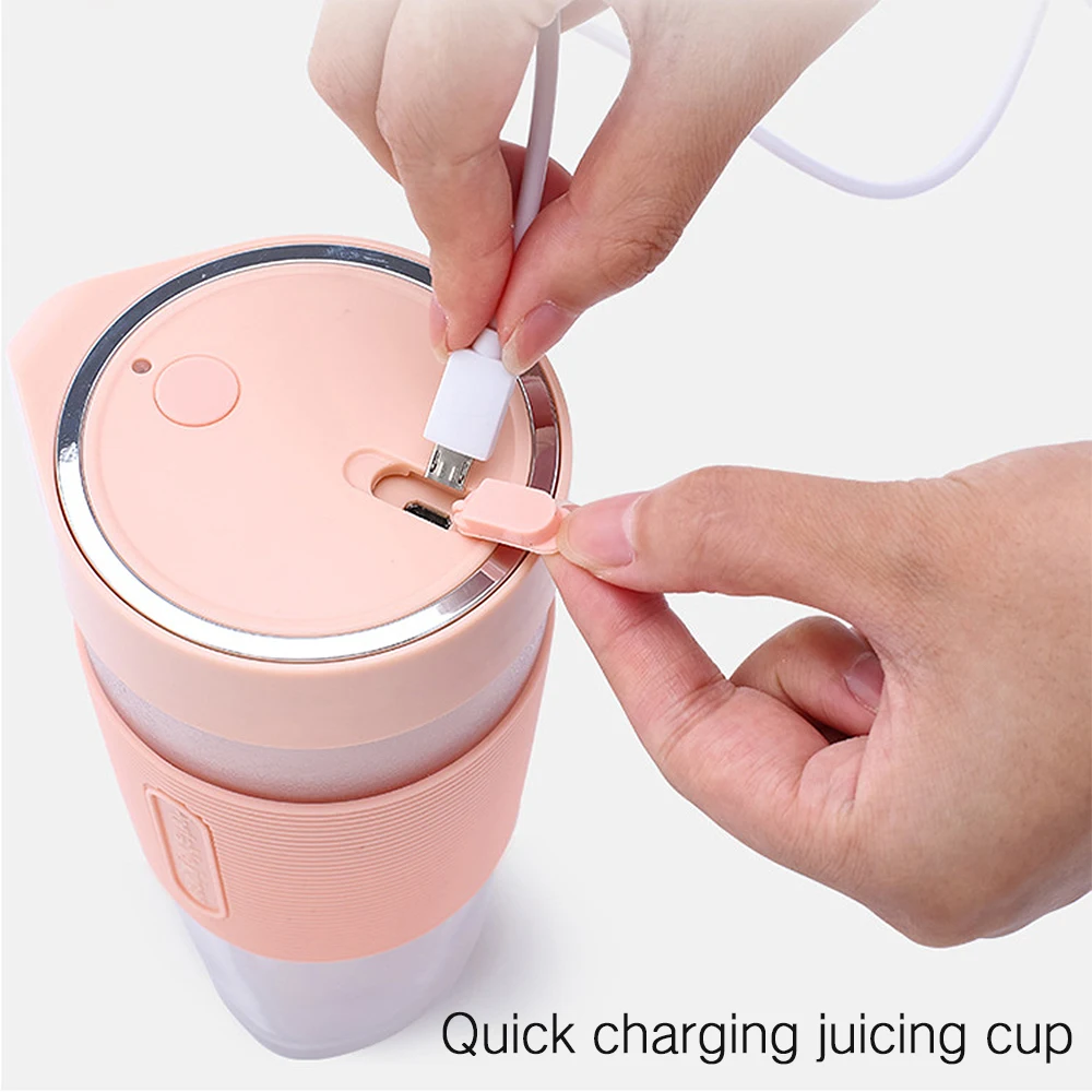 

Portable Juicer Electric USB Rechargeable Smoothie Blender Machine Mixer Mini Juice Maker Fast Food Processor Mobile Mixer