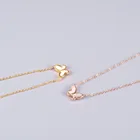 Женское ожерелье с подвеской-бабочкой, из нержавеющей стали