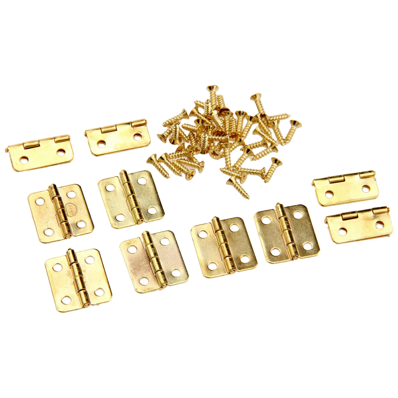 Золотые дверные петли для кухонных шкафов 10 шт. 18*16 мм 4 отверстия мебельные