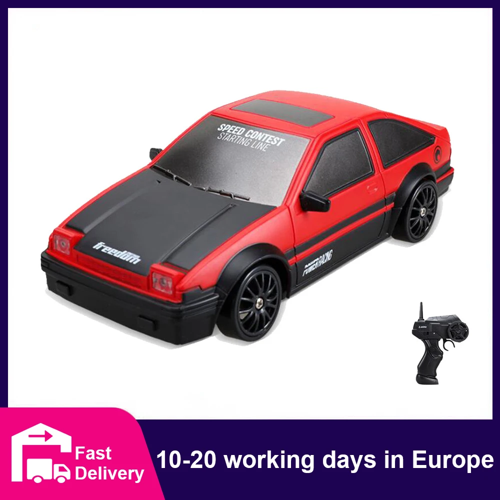 

CONUSEA RC Cars 4WD 1:24 Scale AE86 Remote Control Car 2.4GHz High Speed Race Car Off Road RC Drift Car Vehicle Toys for Kids