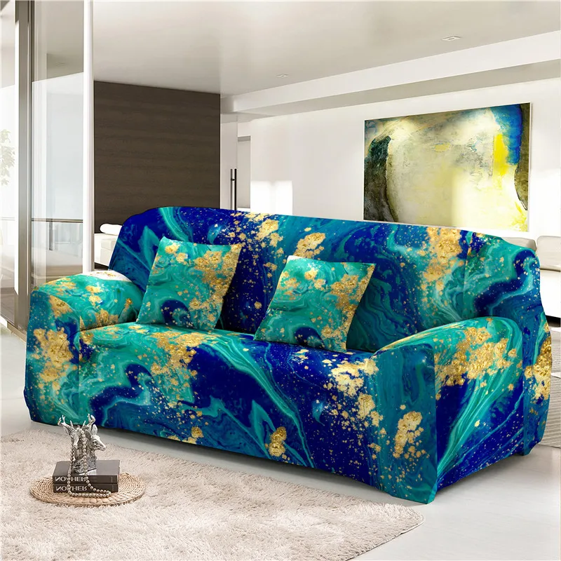 Boniu полноразмерный диван с мраморным геометрическим принтом складной