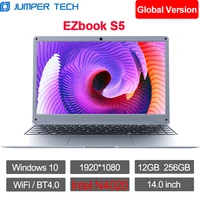 jumper ezbook s5 notebook 14 0 inch intel n4020 12gb 256gb windows 10 19201080 ips screen ultra slim protable laptop computer