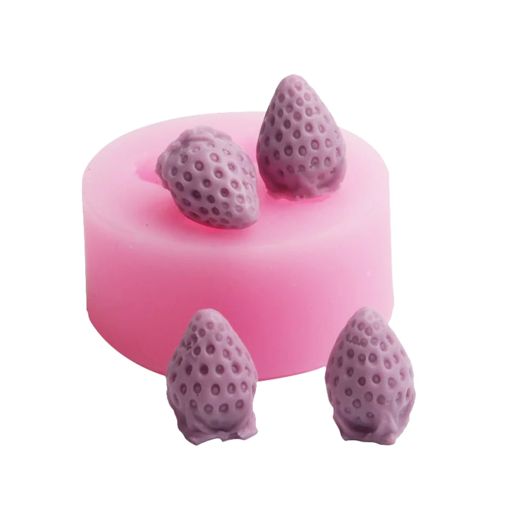 3D инструменты для выпечки в форме клубники силиконовая форма помадка торт