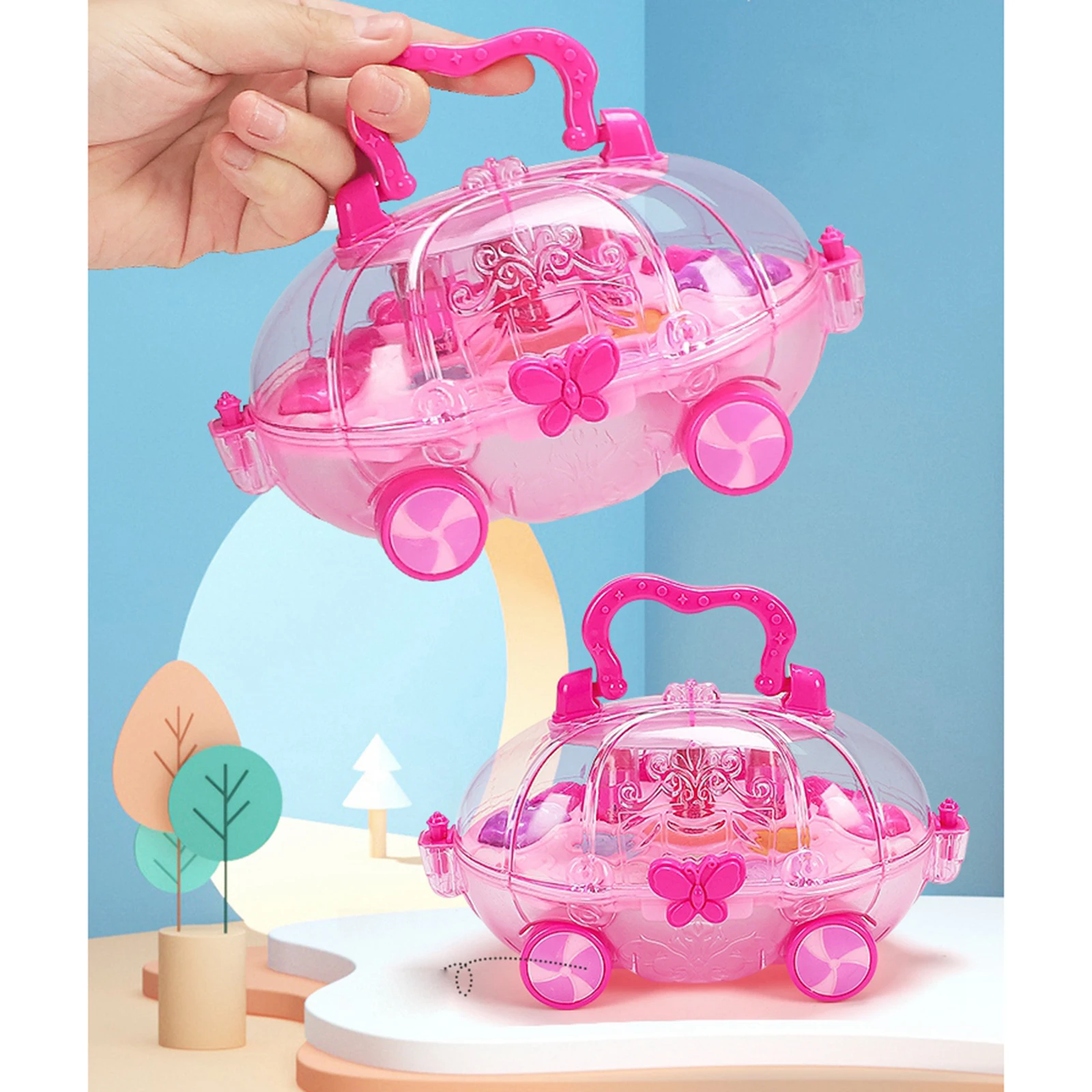 

Make Up Toys Princess Set Kids Girls Children Beauty Cosmetics Kit Handbag