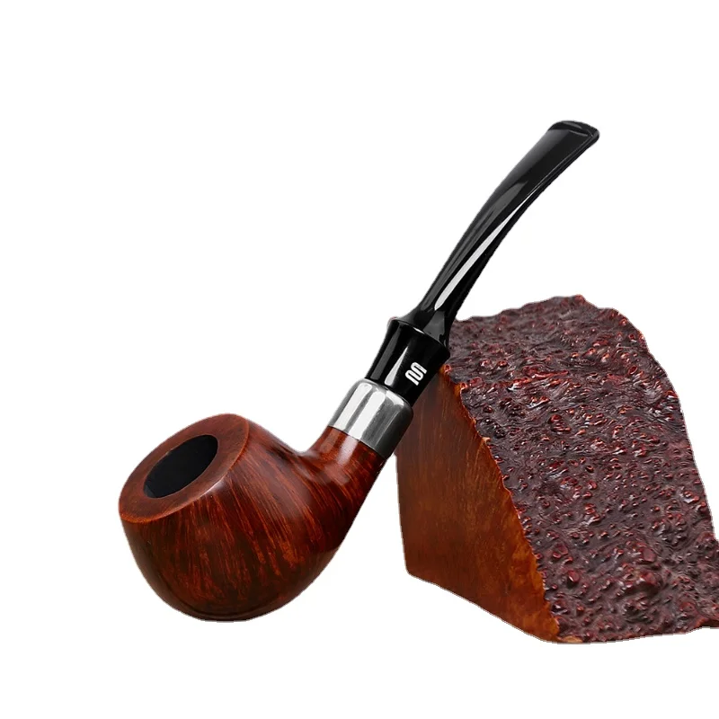 

Briar Pipe, Wooden Pipe Tobacco, 9mm Filter Briar Root Pipe, Solid Wood Pipe Smoking Accessories Pipes for Smoking Weed