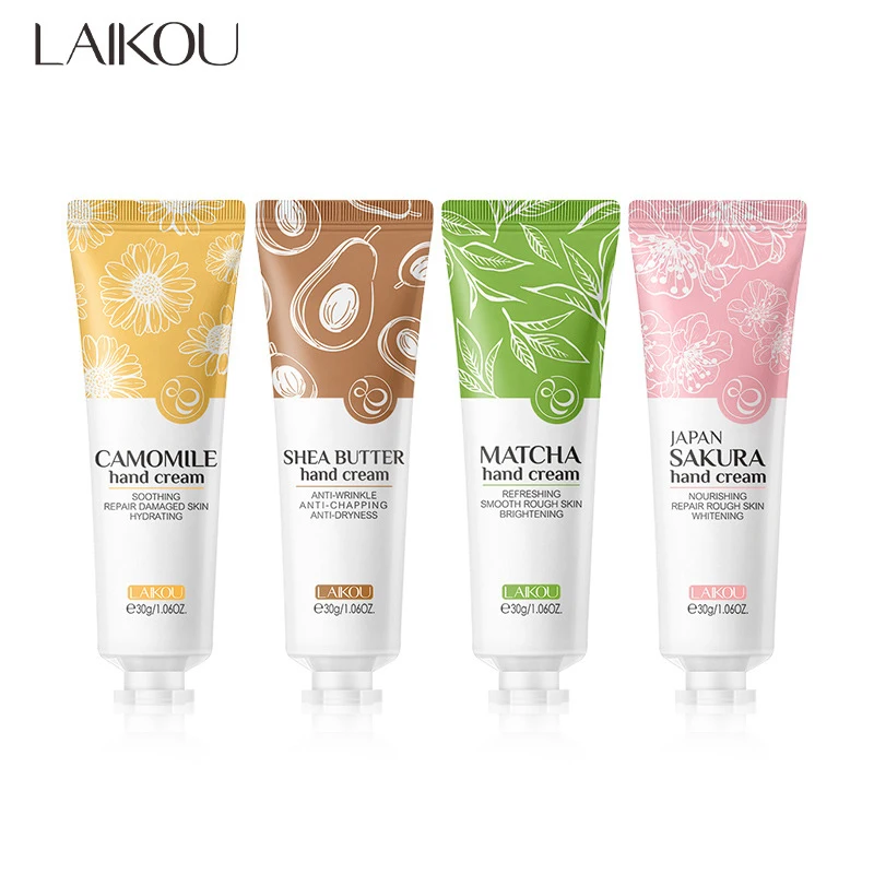 4pcs Deep Moisturizing Refreshing Hand Cream Sakura Matcha Shea Butter Chamomile Gentle Soften Keratin Improve Dry Body Lotion
4pcs Deep Moisturizing Refreshing Hand Cream Sakura Matcha Shea Butter Chamomile Gentle Soften Keratin Improve Dry Body Lotion