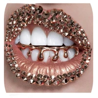 hip hop teeth grillz for men gold silver color punk cool cosplay party dental tooth caps grills body jewelry gifts dental grills
