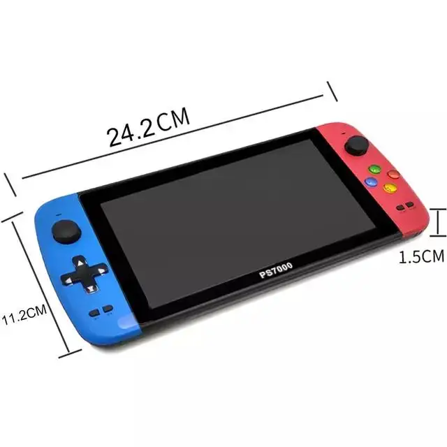 

Игровая консоль X40, портативная, с ЖК-дисплеем 7,1 дюйма, с двойной качалкой, в стиле ретро, с mp5-плеером, с TF-картой для игр GBA/NES 3000