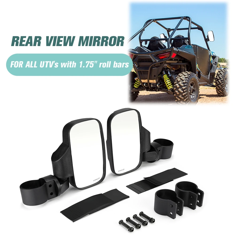 Боковое зеркало заднего вида KEMiMOTO UTV 2 "/1 75" для Polaris RZR 800 900 1000 Yamaha Rhino Can Am Commander