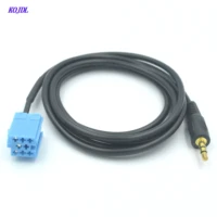 car radio aux cable mp3 input audio adapter aux male 8pin connector for volkswagen audi bla punkt passat radio new high quality