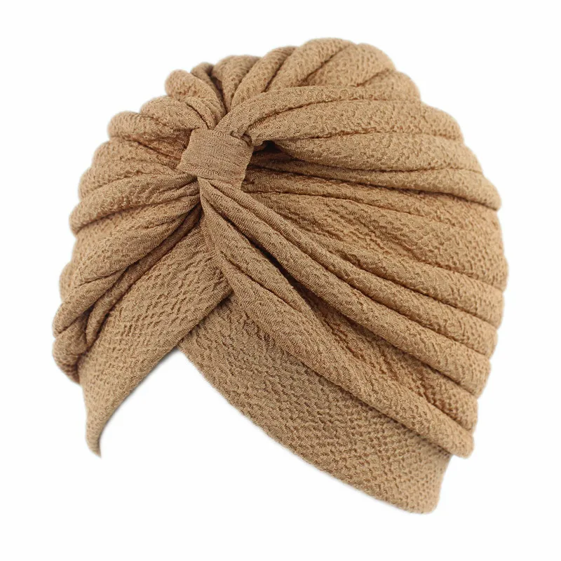 Тюрбан шляпа Индия Hijabs шапки мусульманские женщины простая эластичная ткань