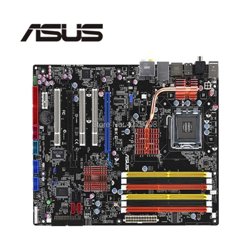 Для ASUS P5KC настольная материнская плата P35 LGA775 DDR2 DDR3 б/у материнская плата