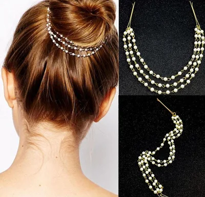 Горячая Распродажа бохо шик средства по уходу за волосами Винтаж бренд жемчужная