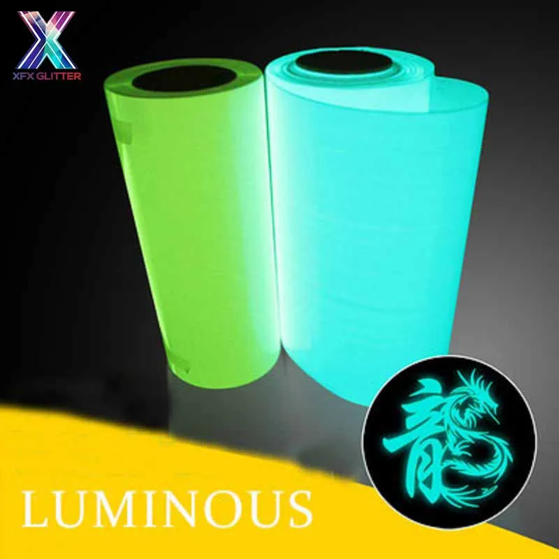 1 лист XINFANGXIU 20x20 дюймов/50x50 см, теплопередача, винил, светящаяся в темноте футболка, термопечать на HTV, режущий плоттер, наклейки для одежды