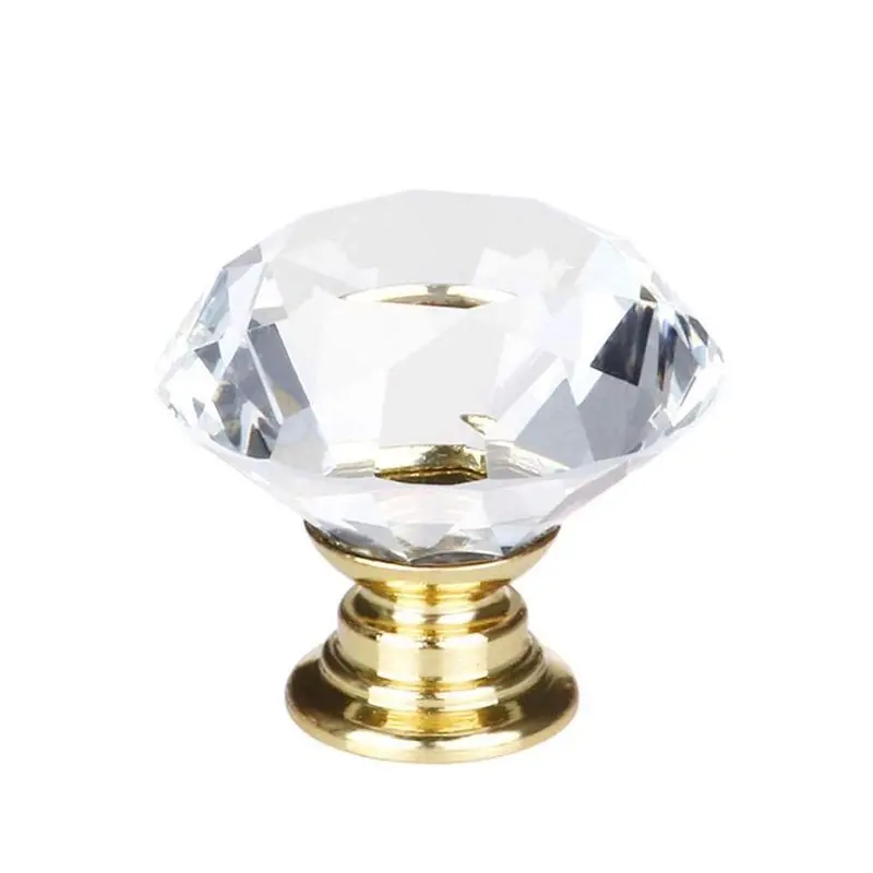 Прозрачные стеклянные дверные ручки 30 мм ручка для шкафа выдвижная ящика