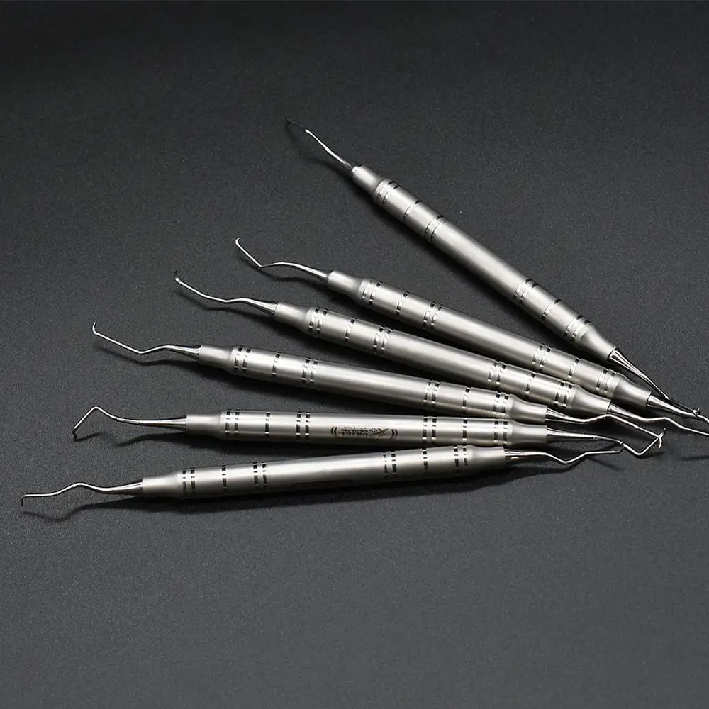 6pcs Dental Calculus Scaler Scraper Teeth Stains Remove Tool Dentist Tartar Remover Instrument Lab Equipment | Красота и здоровье