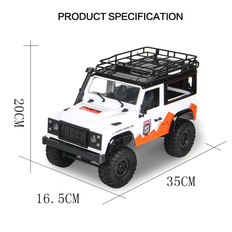 

2.4G 4WD 1:12 Remote Control Car Rock Crawler RC Truck Buggy Off-Road Auto Toy BM88