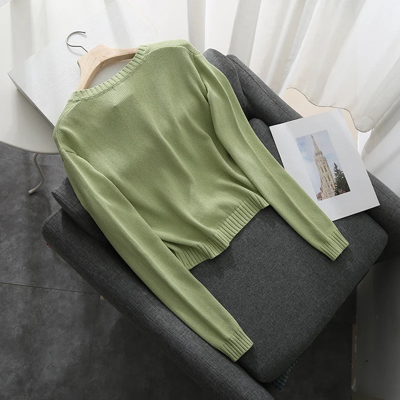

Slim girls short sweater cardigan