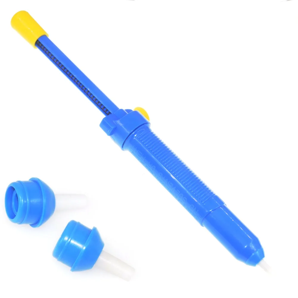 Blue Anti-Skid Desoldering Pump Super Big Powerful Plastic Electronic Welding Solder Suction Sucker Vacuum Tin | Инструменты
