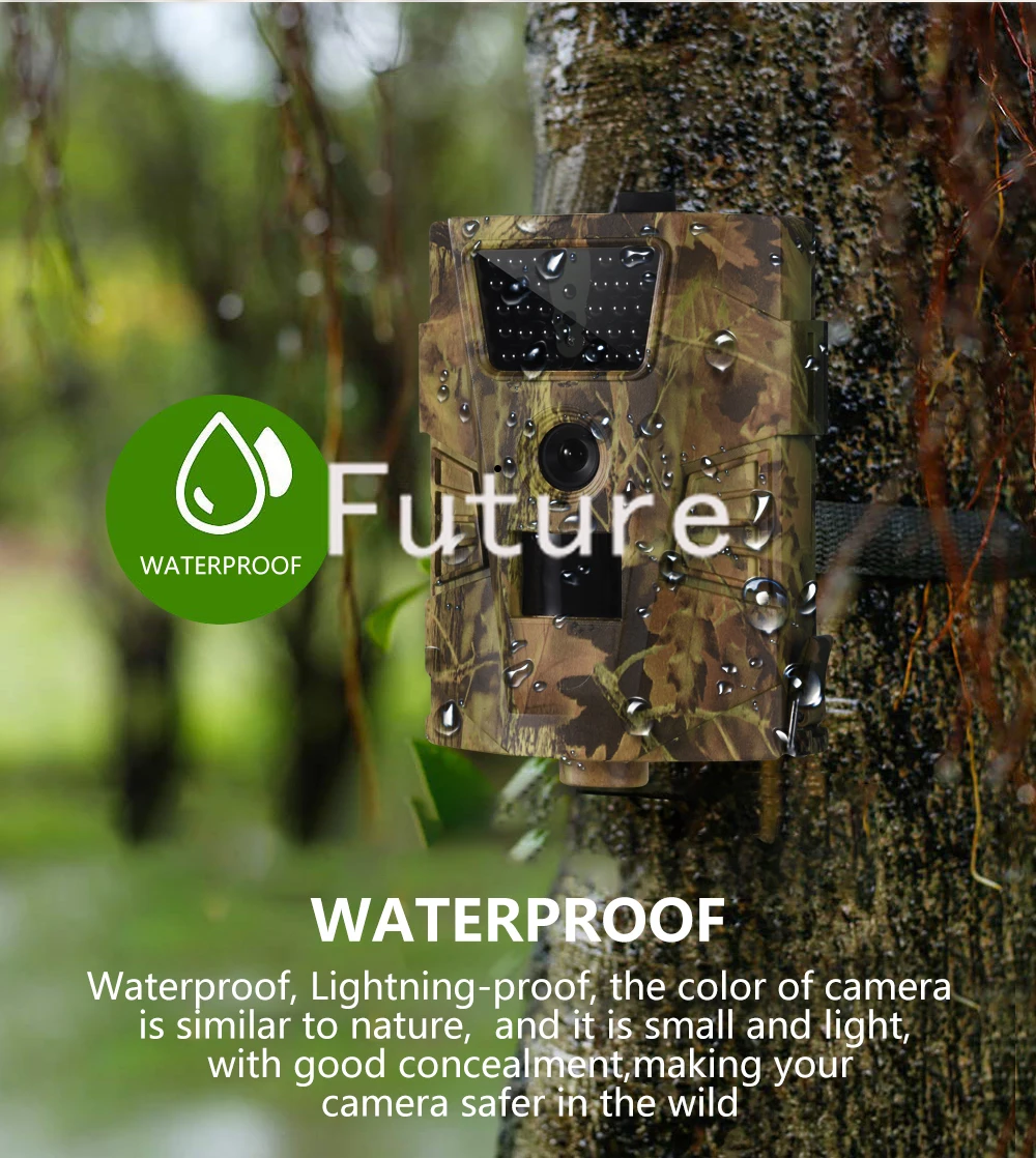 Камера для фотоловушек 12MP 1080P водонепроницаемая камера IP54 с инфракрасными