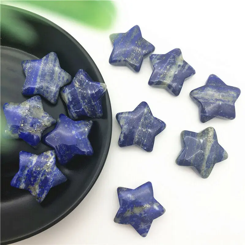 Натуральный Лазурит хрустальный камень в форме звезды для медитации лечебные