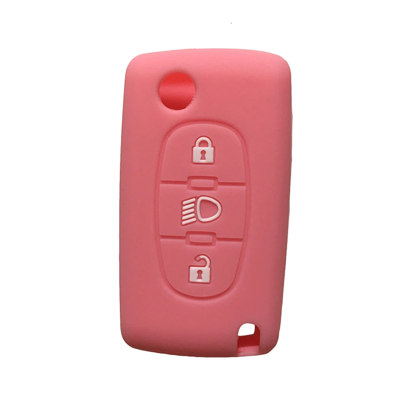 Силиконовый чехол книжка для ключей C6 407 307 C4L Xsara 308 Peugeot 208 C3 C4 Grand Picasso Cactus Funda Llave Key