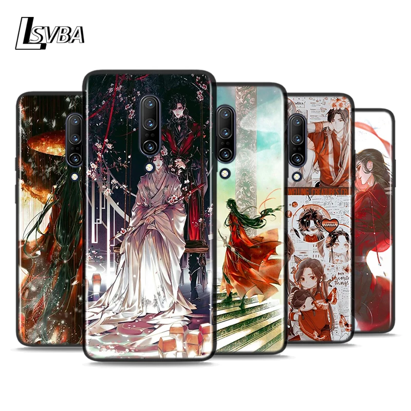 

Silicone Black Cover Heaven Official's Blessing For OnePlus 5T 6 6T 7T 7 7 8 Pro Phone Case Shell Coque