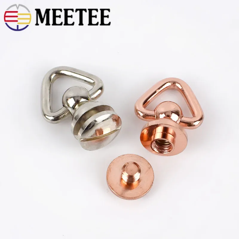 Meetee 10/30 шт. латунь-хомут с круглым воротником для мальчиков и девочек гвоздь