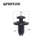 Черное автомобильное крепление с отверстием 6 мм, 200 шт., фиксаторы для бампера автомобиля, заклепки, панель двери, брызговик для Toyota