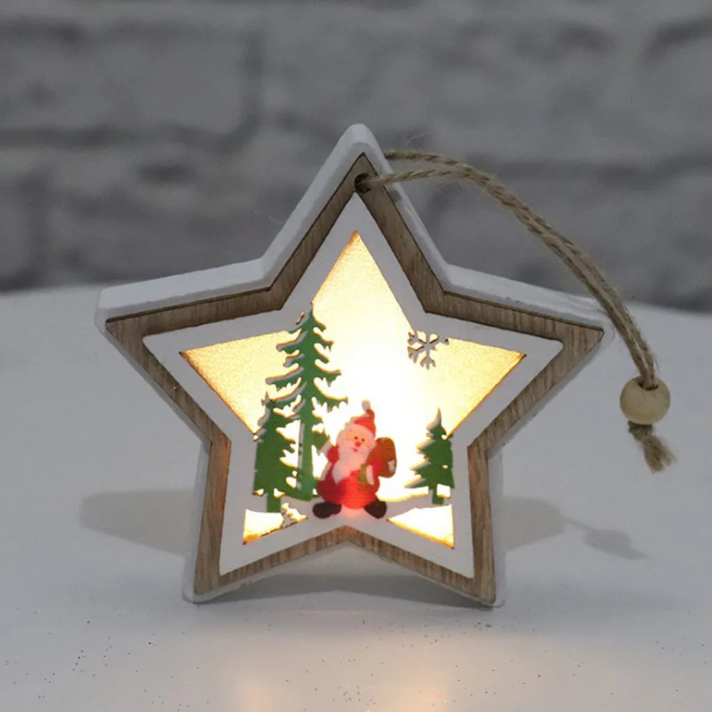 Рождественские украшения для дома led 1 шт. Рождественский деревянный navidad decoraciones