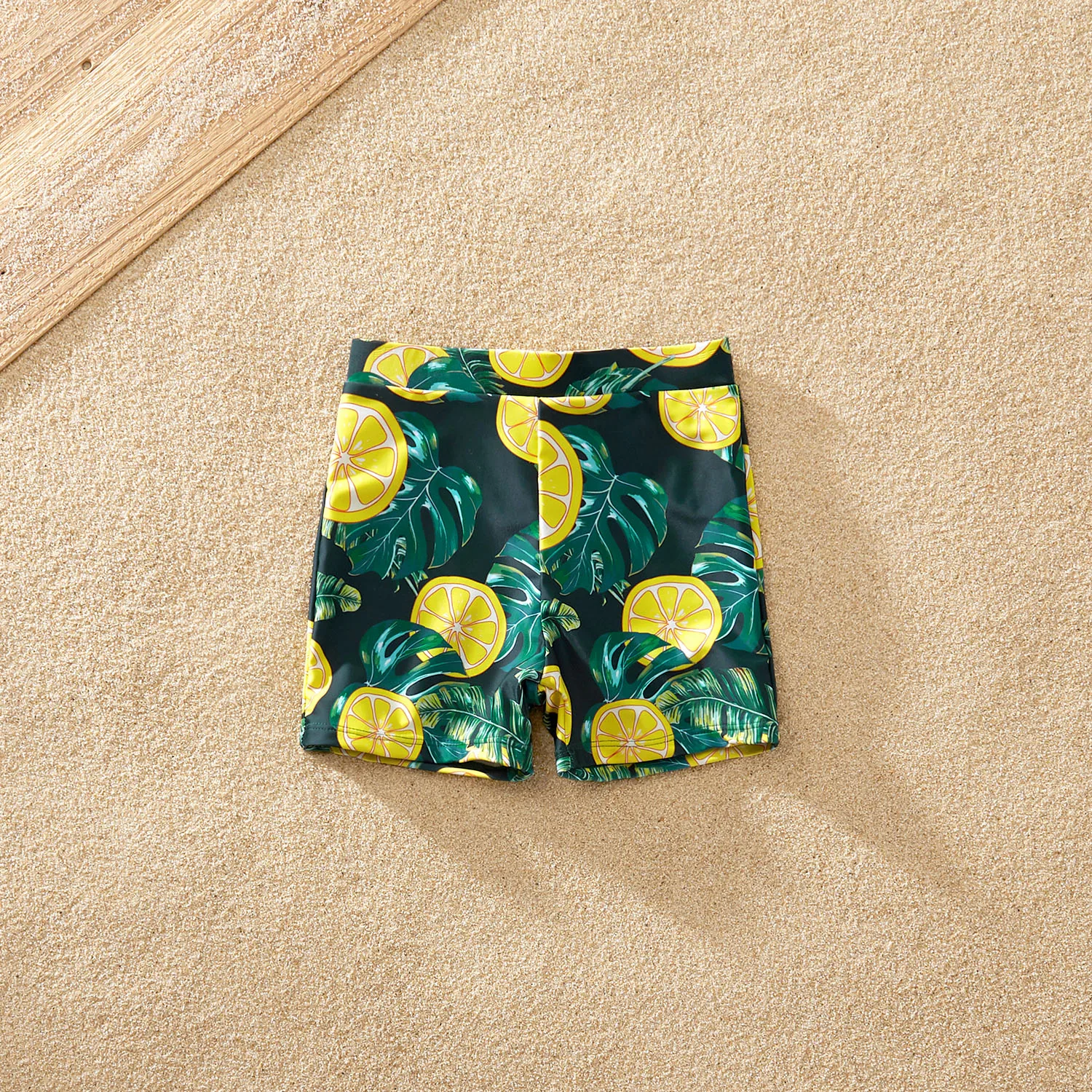 PatPat  New Arrival Summer Floral Print Striped One Shoulder Family Matching Swimsuits
