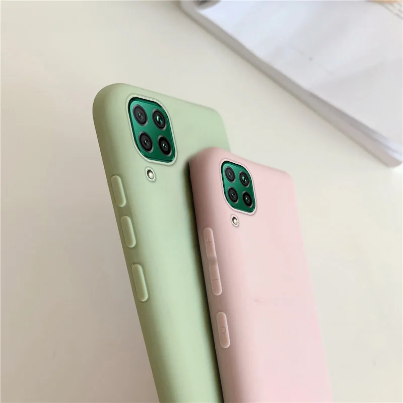 Candy Silicone Phone Case for Huawei P50 P40 P30 P20 Lite Pro P10 4G P Smart 2019 Plus Mate 40 30 20 10 9 Soft TPU Cover |