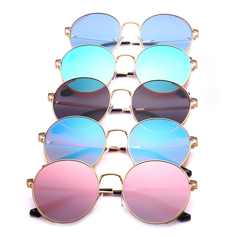 

New Round Metal Frame for Men and Women Sunglasses Outdoor Driving Beach Tourism Design Master Elaborate Design Sun Glasses