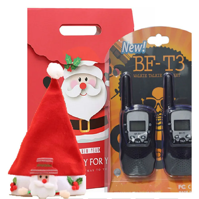 2Pcs OPPXUN T388 Kids Mini Walkie Talkie Children 22CH 0.5W Portable Ham Radio Station Cb UHF Headset Transceiver Christmas Gift
