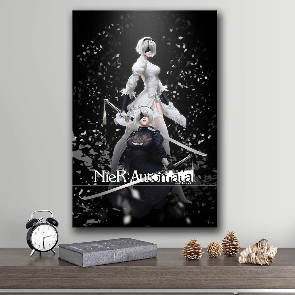 Картина для украшения плаката без рамы NieR: Automata на HD холсте, Картина на холсте, художественная настенная живопись, картины на холсте
