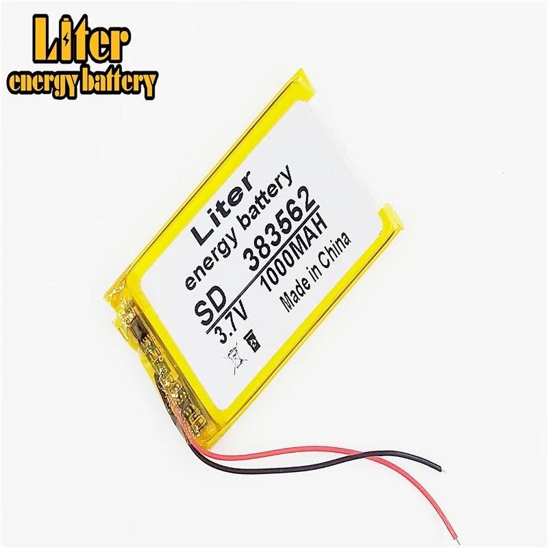 3 7 V 1000mAh 383562 403560 литий-полимерный аккумулятор питания для Mp3 MP4 MP5 PAD электронного