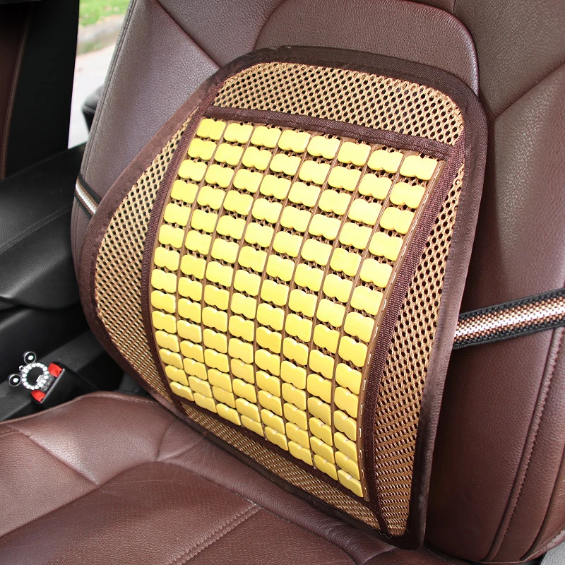 Поддержка спинки автомобильного сиденья летняя карбонизированная бамбуковая