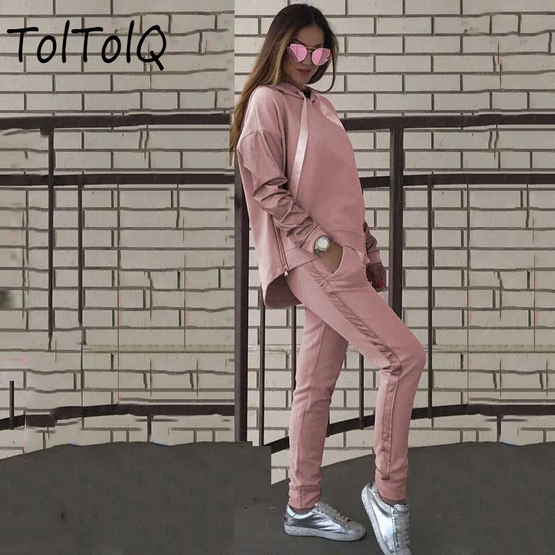 Осенний костюм для улицы и досуга сексуальный комплект из 2 предметов спортивные