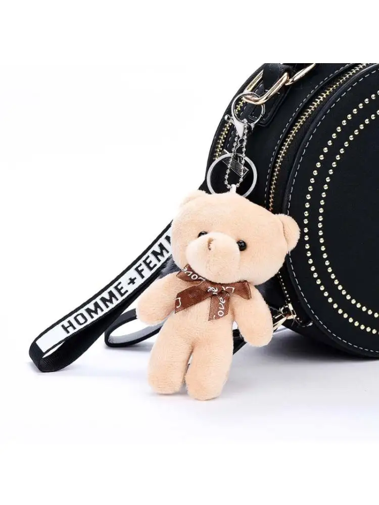

Cartoon Mini Bear Plush Doll Bow Tie Cotton Stuffed Toys Kid Girl Gift Pendant